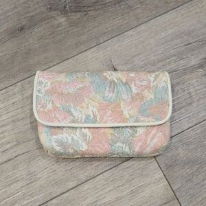 Retro 80's Floral Pastel Fabric Clutch/Wallet